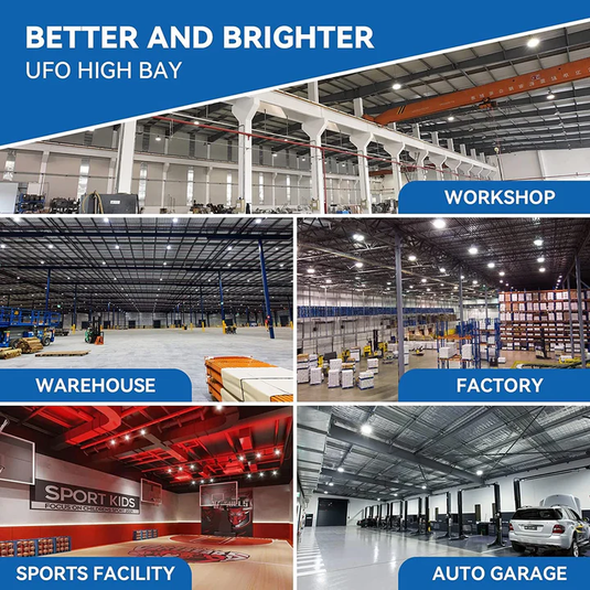 How UFO LED High Bay Lights Improve Productivity & Safety in Warehouses