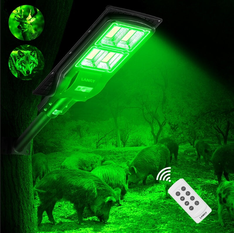 Load image into Gallery viewer, Powereful Solar Green Feeder Light for Hunting-25,000 lumens
