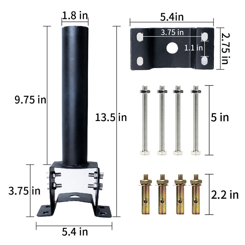 Load image into Gallery viewer, Adjustable bracket for solar street light -1.8&quot; diameter
