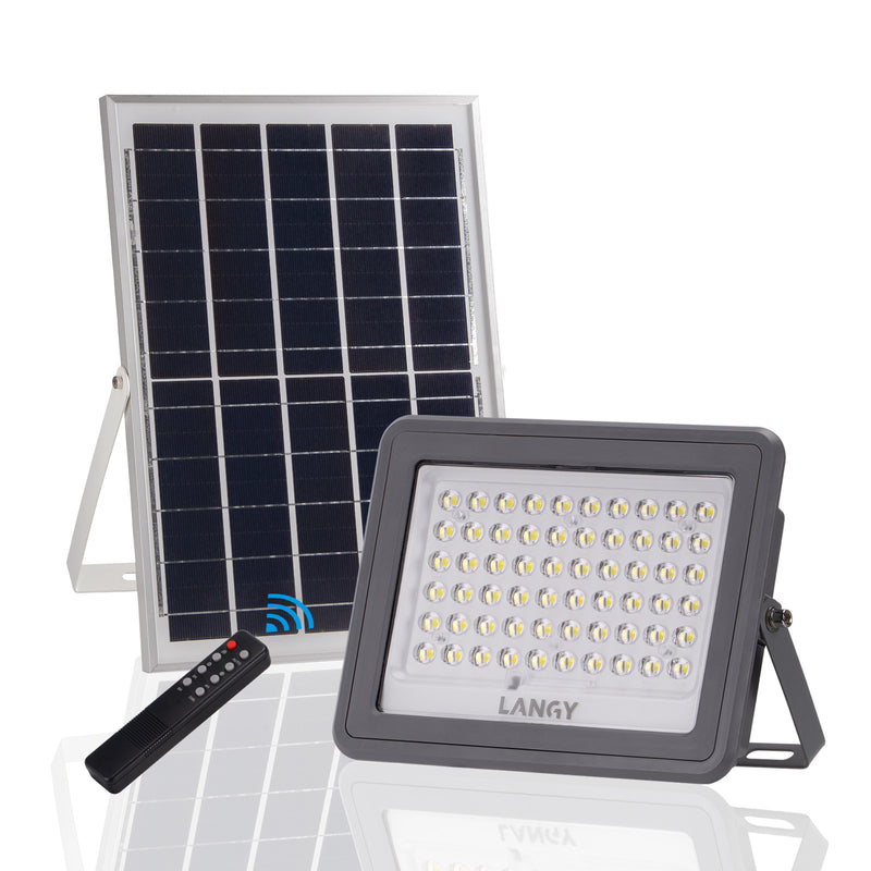 Load image into Gallery viewer, 100W solar LED flood lights outdoor waterproof
