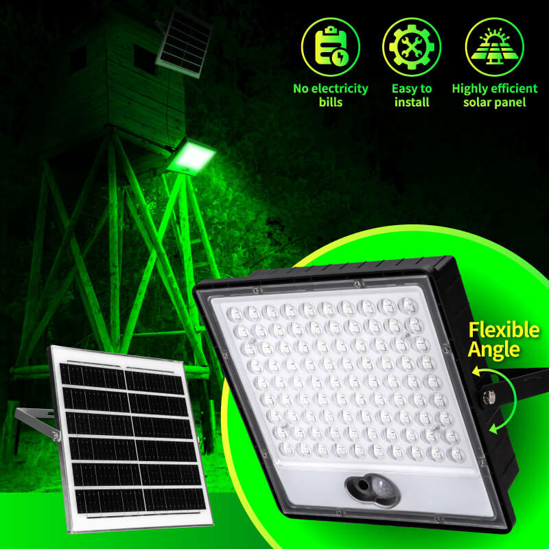 Load image into Gallery viewer, Solar Green Floodlight for Night Hunting -10,000 lumens
