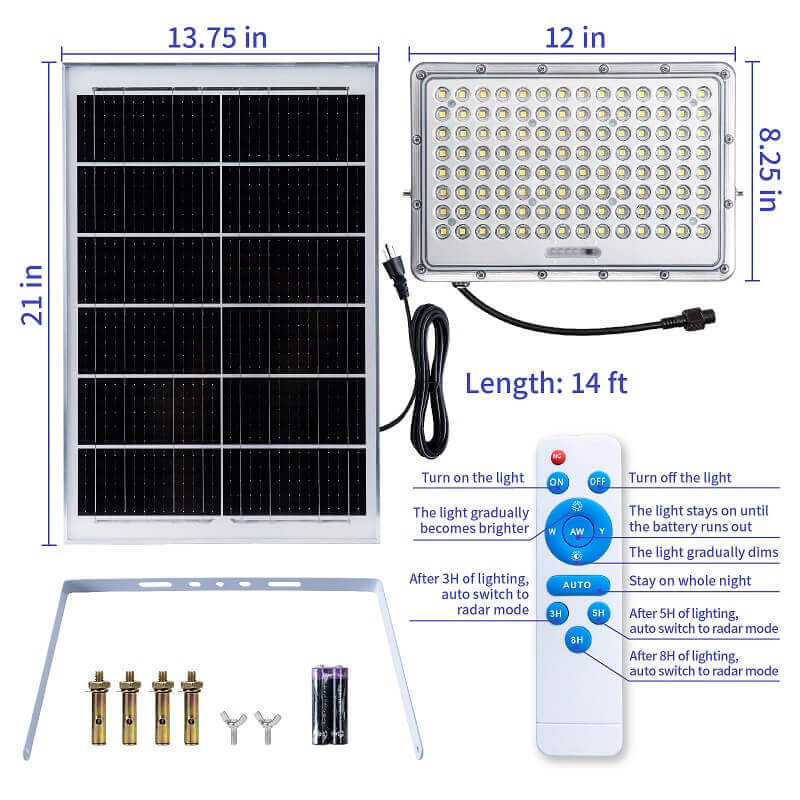 Load image into Gallery viewer, 300W 400W Solar LED Flood Lights Outdoor Waterproof
