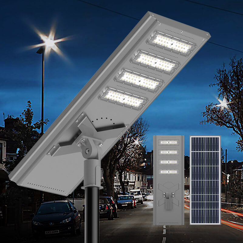 Load image into Gallery viewer, 100 W 150 W 200 W Commercial solar street light-Stay on (Grey)
