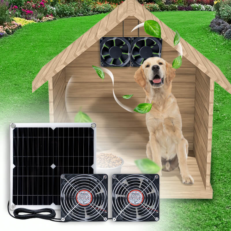 Load image into Gallery viewer, 15W Dual Solar Powered Fan
