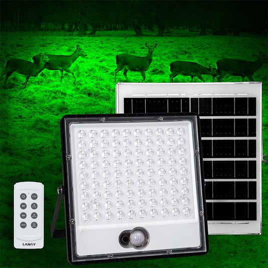 Solar Green Floodlight for Night Hunting -10,000 lumens