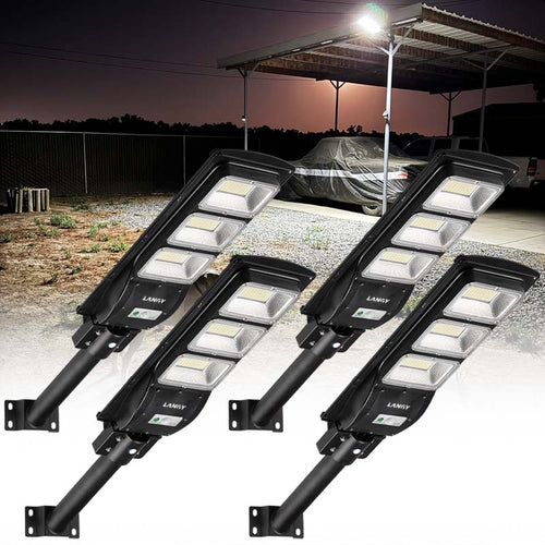 4 Pack Solar Parking lot lights (bracket included)-9000 lumens