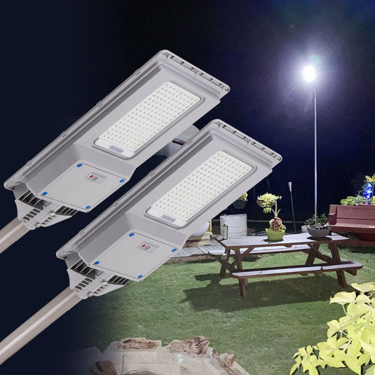 2 Pack 300 W all in one  solar street light 25000 lumens