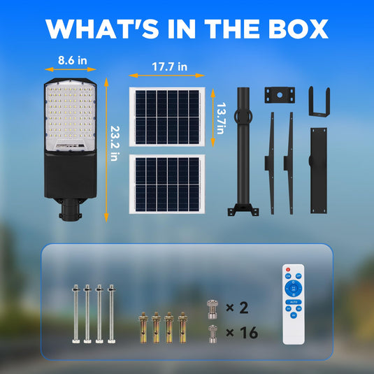 1400W solar street light with 20ft /16ft pole