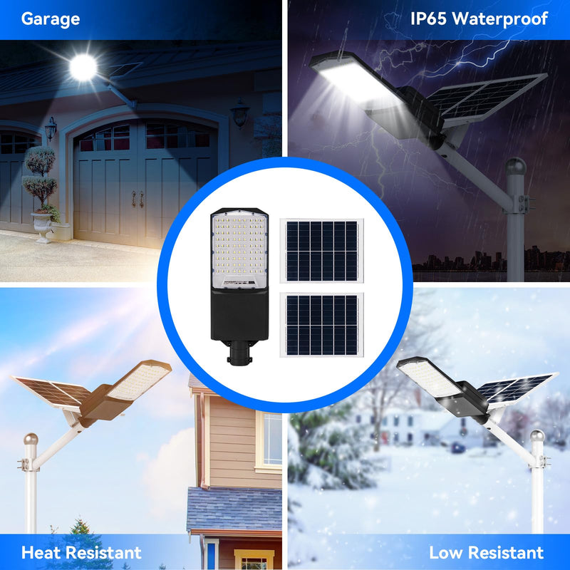 Load image into Gallery viewer, 1400W solar street light with 20ft /16ft pole
