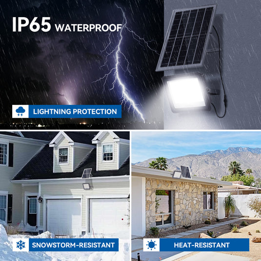 100W solar LED flood lights outdoor waterproof