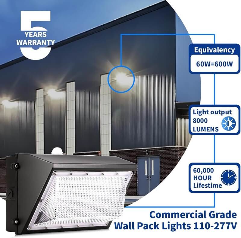 Load image into Gallery viewer, 4 PACK 60W LED Wall Pack Light -8,000 lumens
