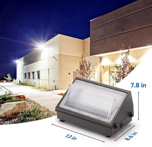 4 PACK 60W LED Wall Pack Light -8,000 lumens