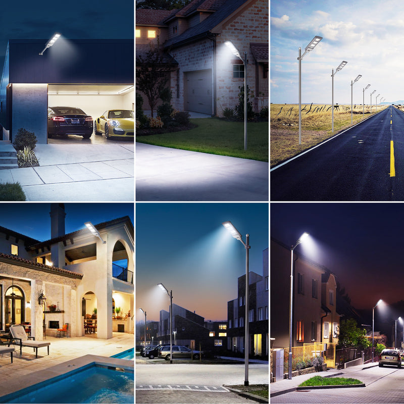 Load image into Gallery viewer, LANGY 90W solar LED street lights  -Grey

