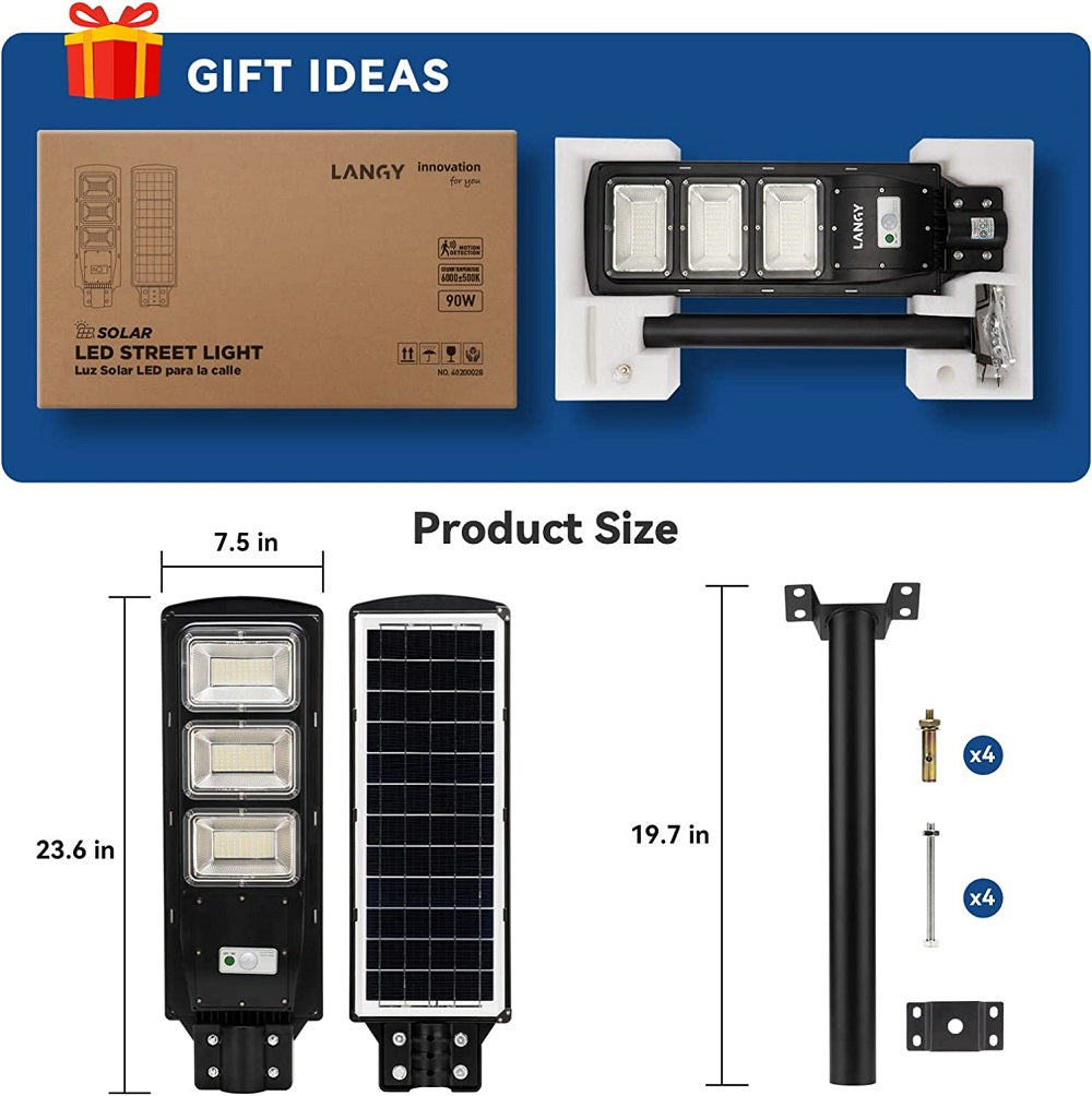 90 w solar street light package detail gift idea