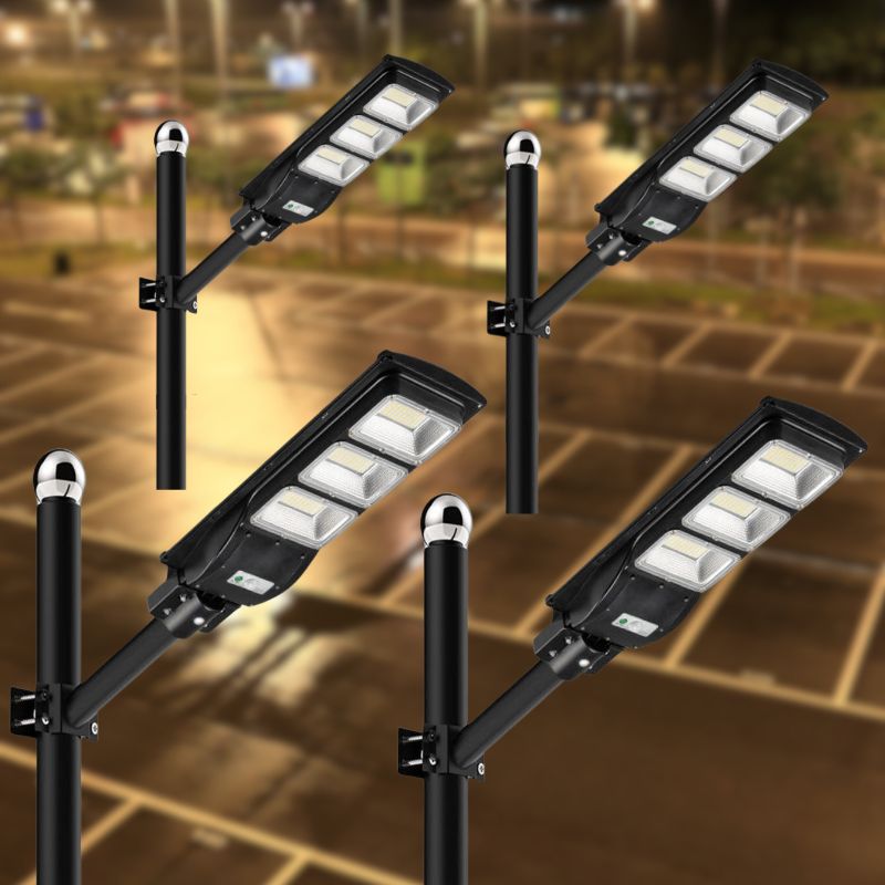 Load image into Gallery viewer, 4 Pack 90W solar parking lots lights 9000 lumens (bracket included)

