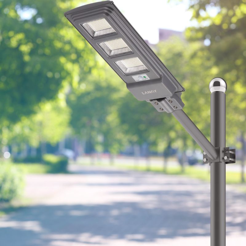 Load image into Gallery viewer, LANGY 90W solar LED street lights  -Grey

