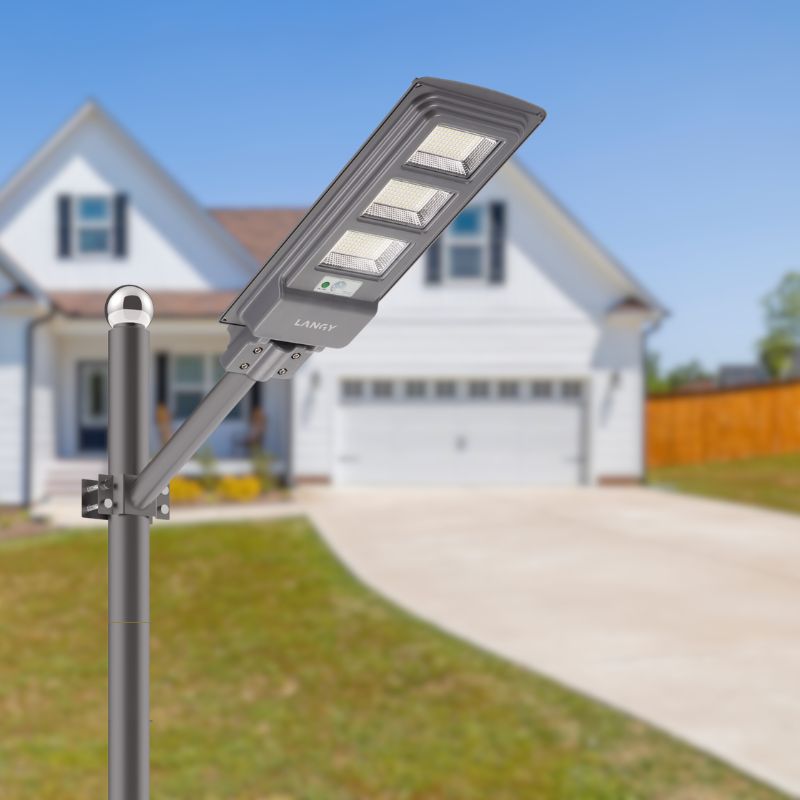 Load image into Gallery viewer, LANGY 120 W solar street lights - Grey
