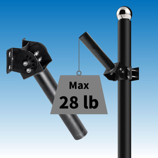 Adjustable bracket for solar street light -1.8" diameter