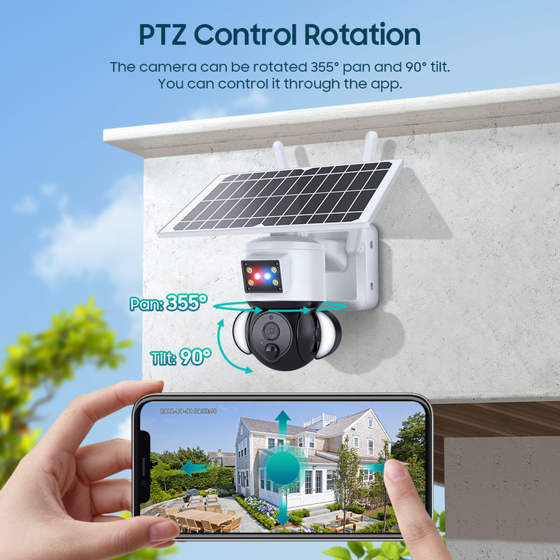 Load image into Gallery viewer, 2K HD 4MP  Solar Security  Camera  wireless 4G / WIFI
