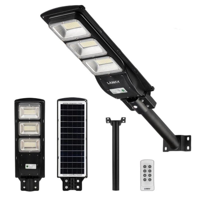 Load image into Gallery viewer, LANGY 90W solar street light 9000 lumens
