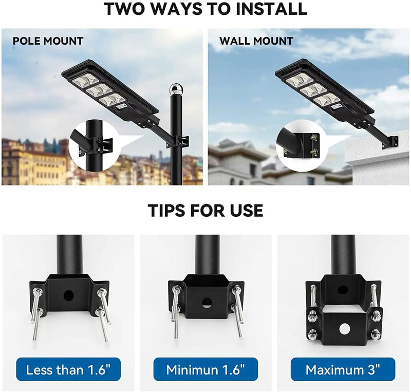 Load image into Gallery viewer, 19&quot; x 1.9&quot; Diameter Mounting Brackets Extension Arm for Solar Street Light Langy Innovation
