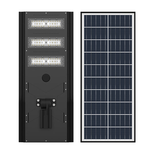 Solar Power LED Parking Lot Light - (Black)