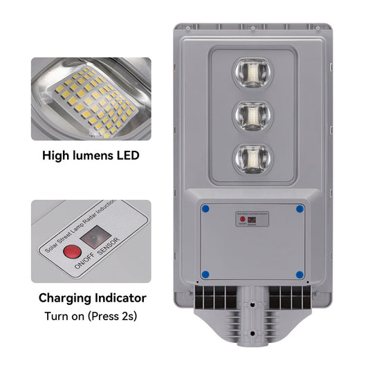 300 W Solar street light 30000 lumens - COB