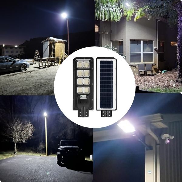Load image into Gallery viewer, 2 pack 200W solar street lights 20000 lumens-Black
