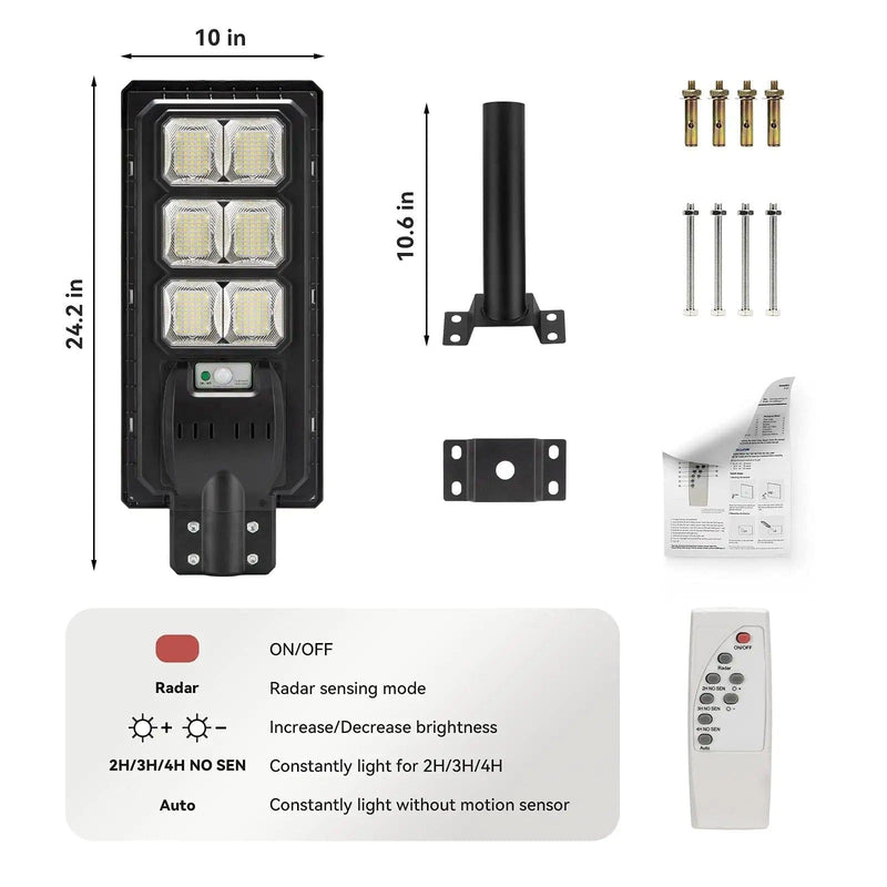 Load image into Gallery viewer, LANGY 150 W Led solar street lights 10000 lumens Langy Innovation
