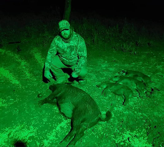 LANGY Hog Hunting Lights, Solar Green Light for Hunting Hogs Deers Langy Solar Lighting